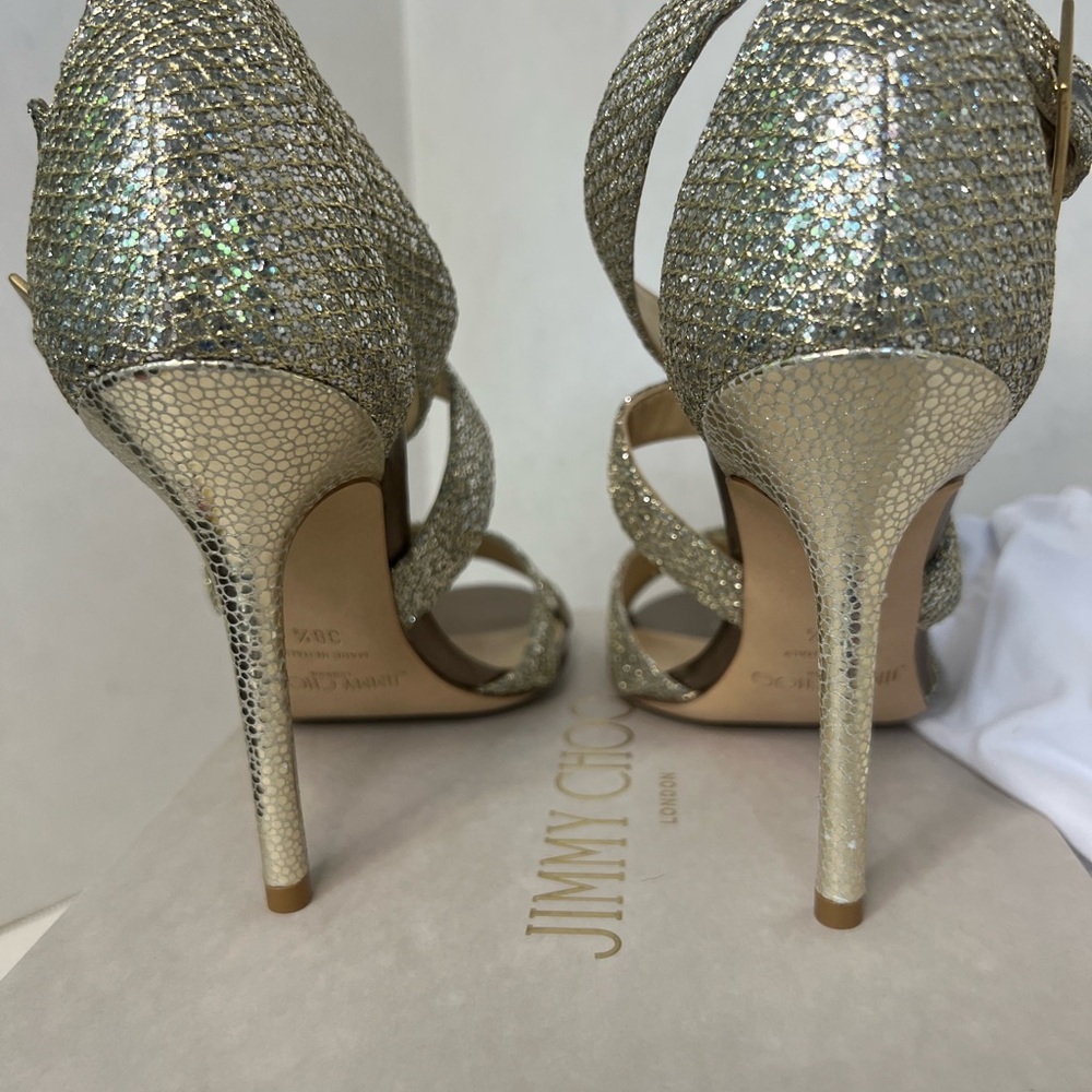 Jimmy Choo Gold/Silver Women's Heels New With Box - Picture 6 of 13